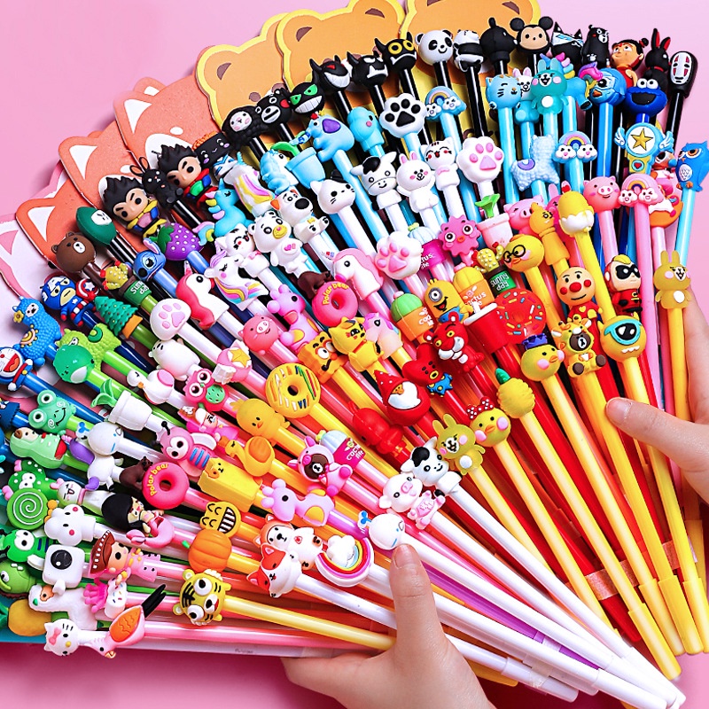 Set 20 Bút Hoạt Hình Túi Zip Cute (giao ngẫu nhiên)