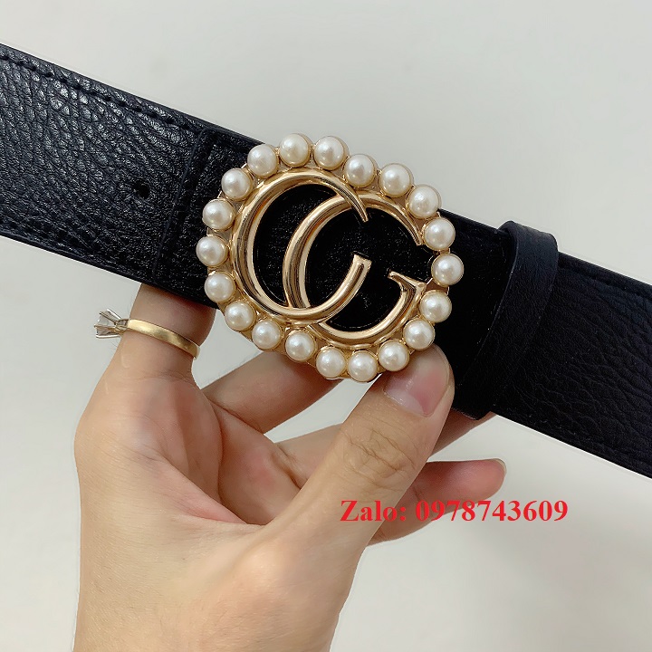 Đai váy chữ G ngọc 4cm