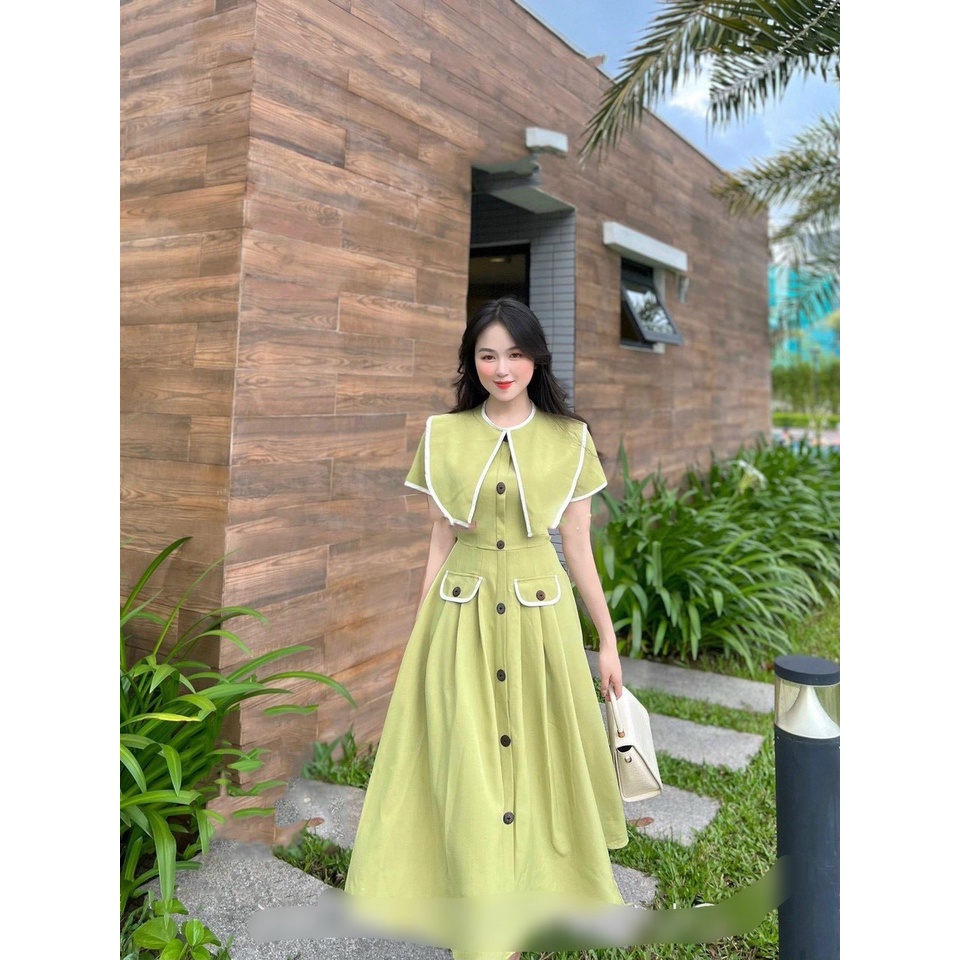 Váy nhung nữ cổ thuyền hot trend