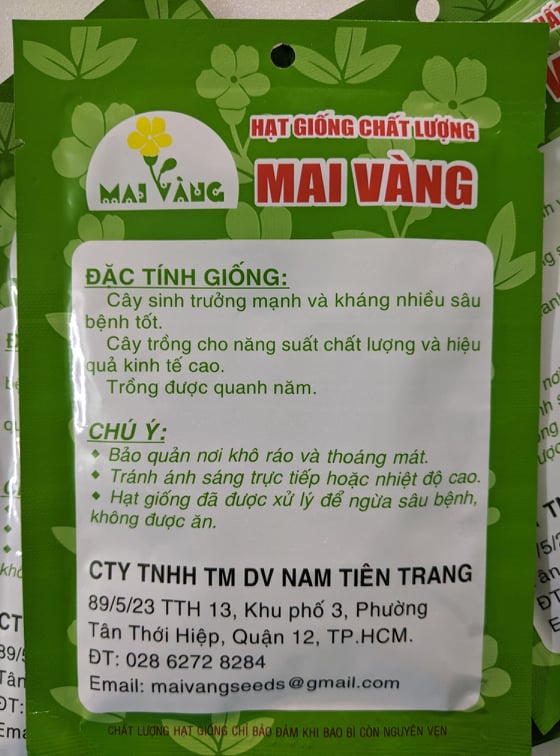 Hạt giống Đậu Bắp 20g