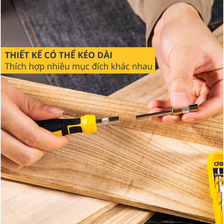 Bộ Tua Vít Sửa Chữa Đa Chức Năng Deli 30 Đầu Vít Cao Cấp - Chất Liệu Siêu Bền, Thiết Kế Gọn Nhẹ Tinh Tế - Hình ảnh 7