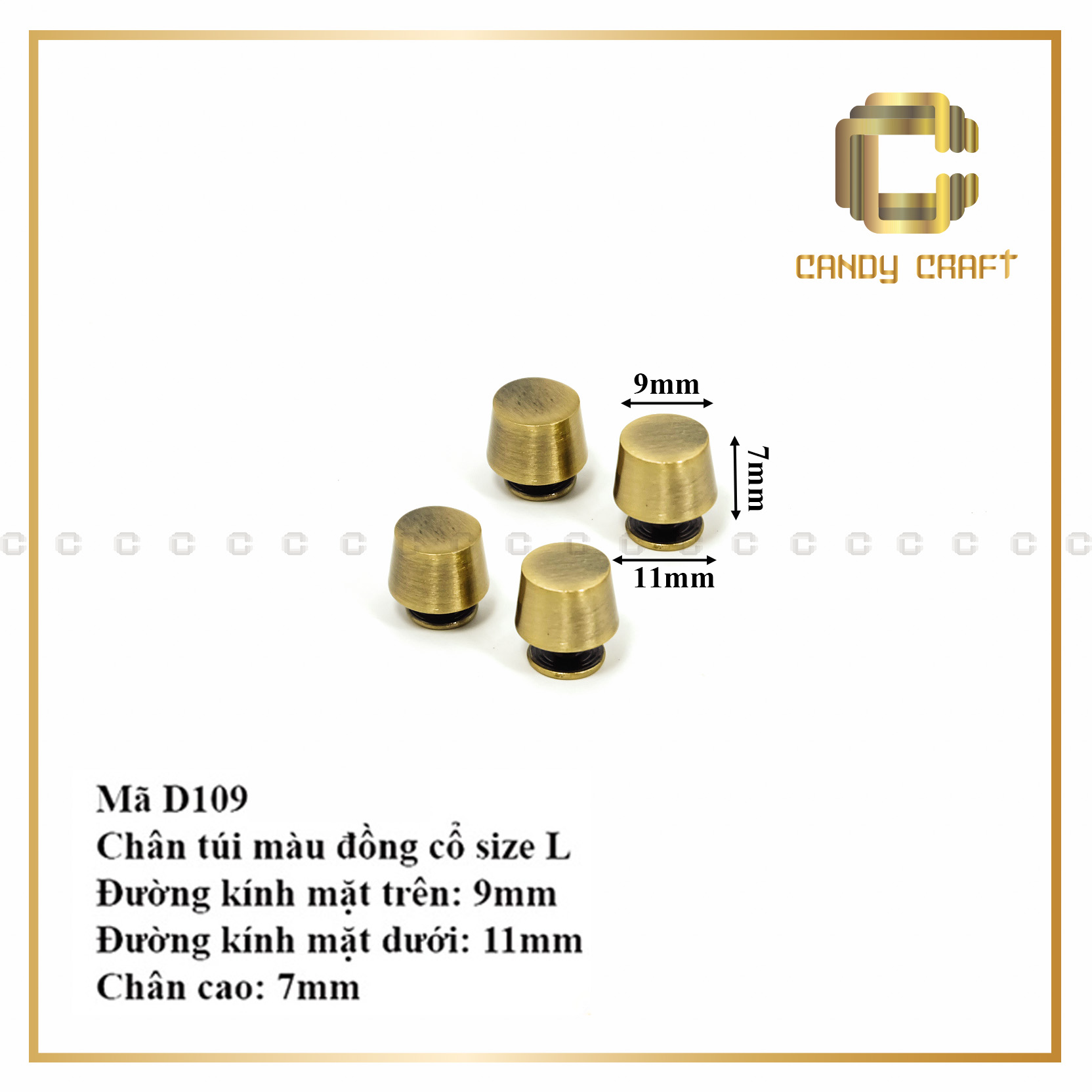 CHÂN TÚI (CHÂN ĐÁY TÚI) - phụ kiện làm túi xách