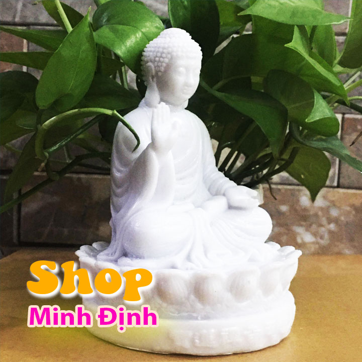 [HCM]Tượng Phật A Di Đà - Bột Đá Cao Cấp cao 15 cm