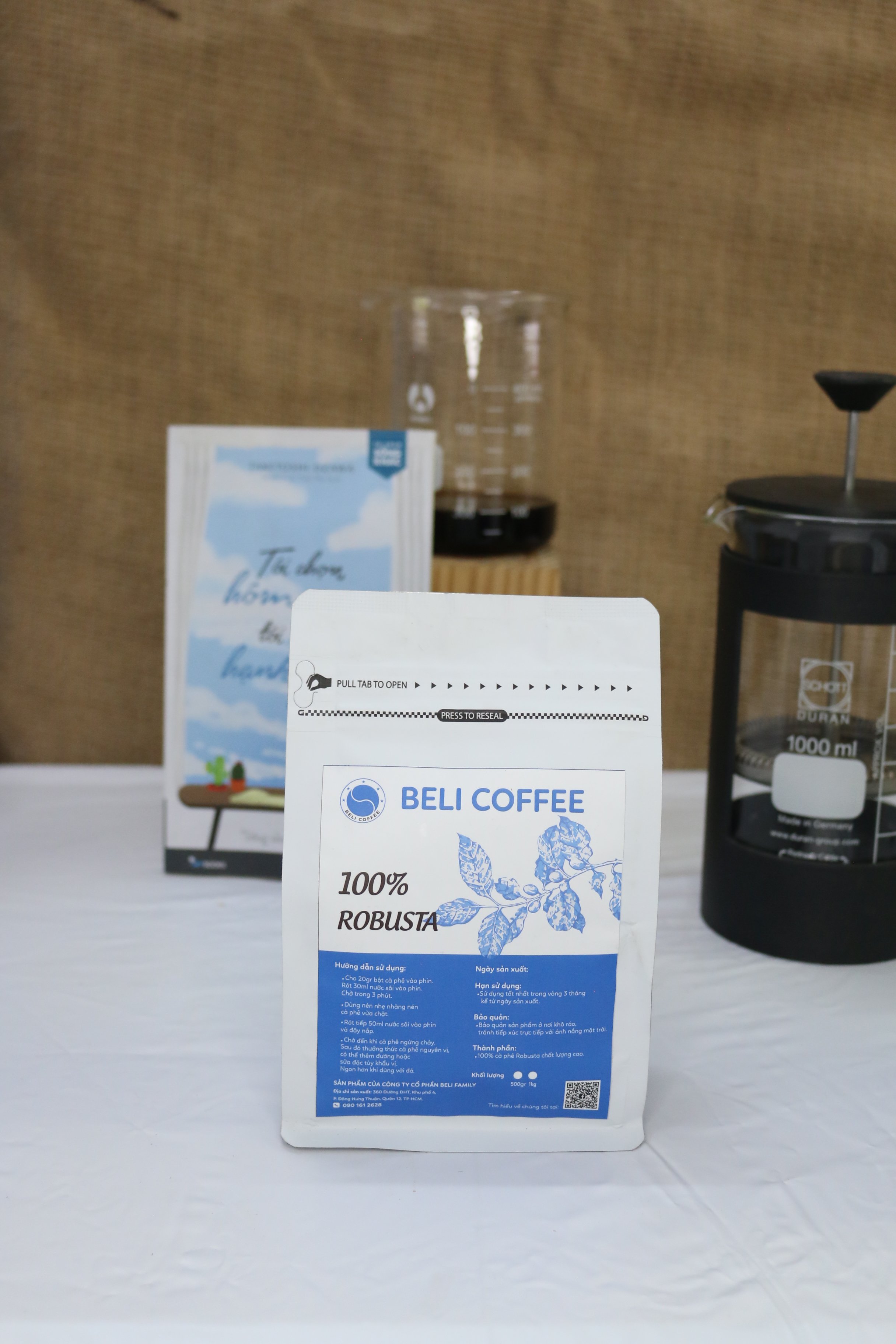 [HCM]Cà Phê Pha Phin Beli Coffee 100% Robusta gói 250gr