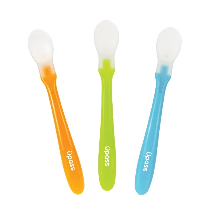 [HCM]Bộ 2 thìa ăn dặm siêu mềm cán dài không BPA - 2 chiếc