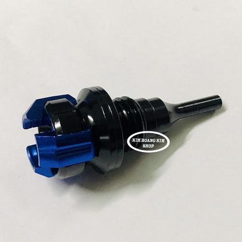 Ty thăm Nhớt 3 Cạnh mini gắn Xe Máy (màu Xanh)