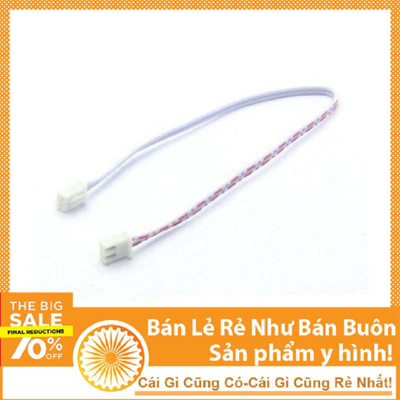 Bảng giá Combo 5 Dây Bus Trắng 2 Pin XH2.54-2P 30cm