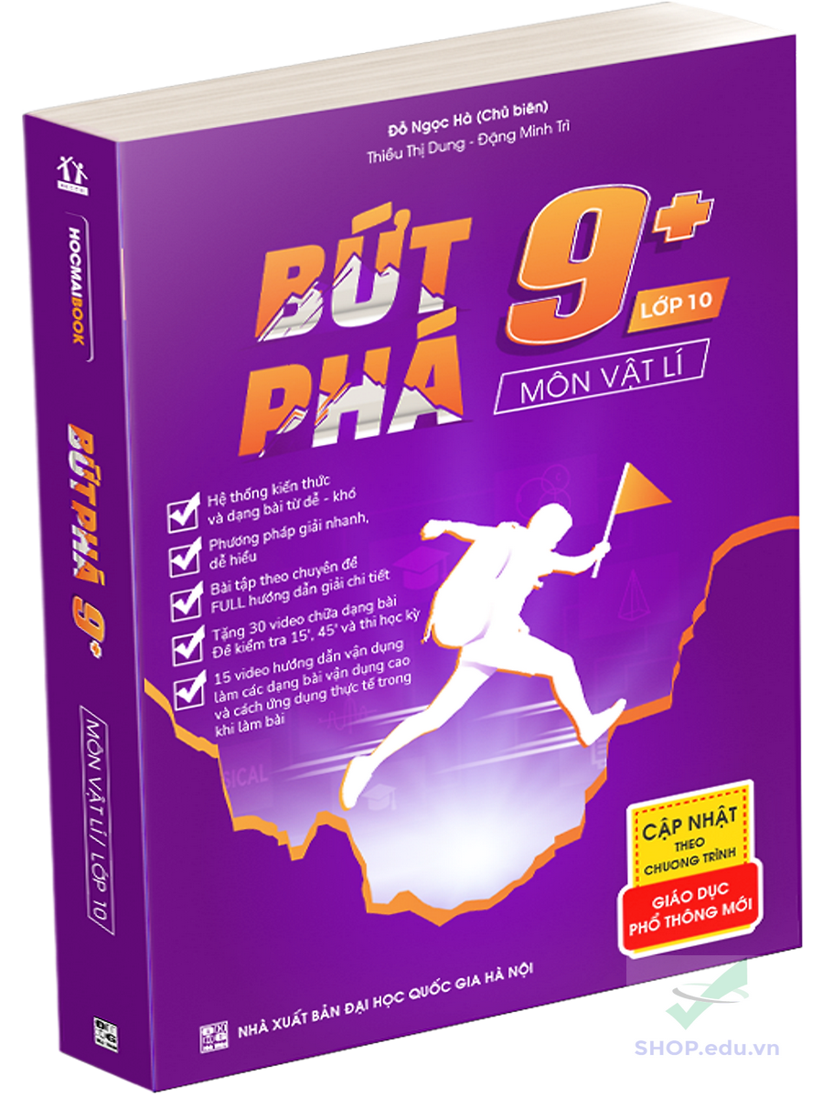 Combo 3 cuốn Bứt phá 9+ lớp 10 môn Toán, Lí, Hóa (theo chương trình GDPT 2018) - NTbooks