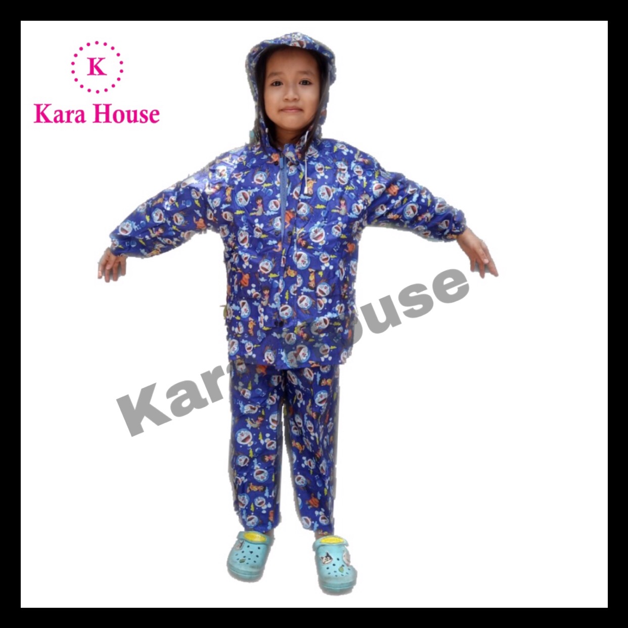 [HCM]Áo mưa bộ trẻ em vải dù cao cấp