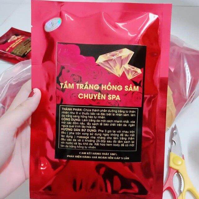 [Chính hãng] tắm trắng hồng sâm chuyên spa