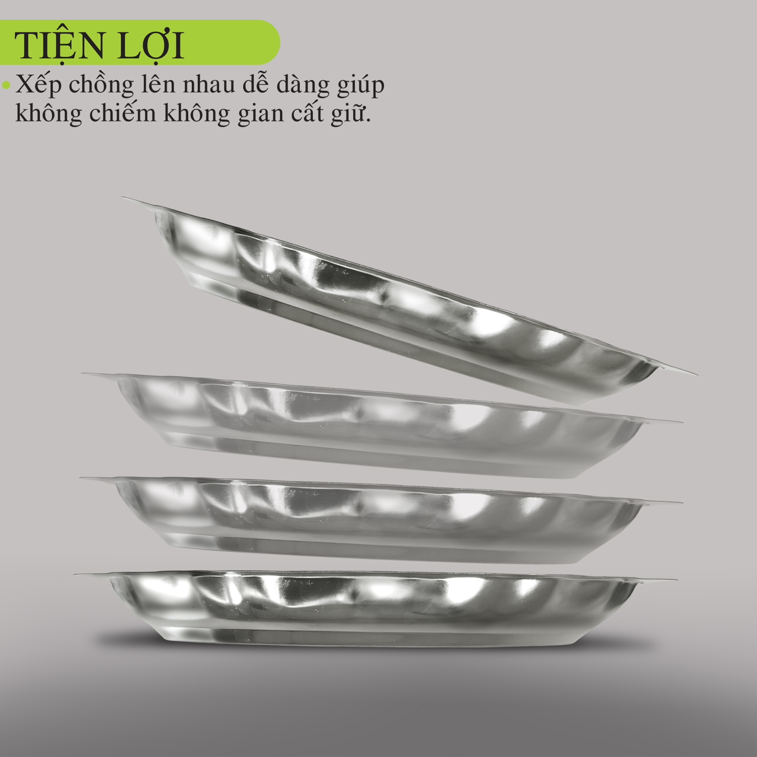 [CHÍNH HÃNG] Dĩa hấp Inox hoa văn 3522 Kim Hằng KHG8062