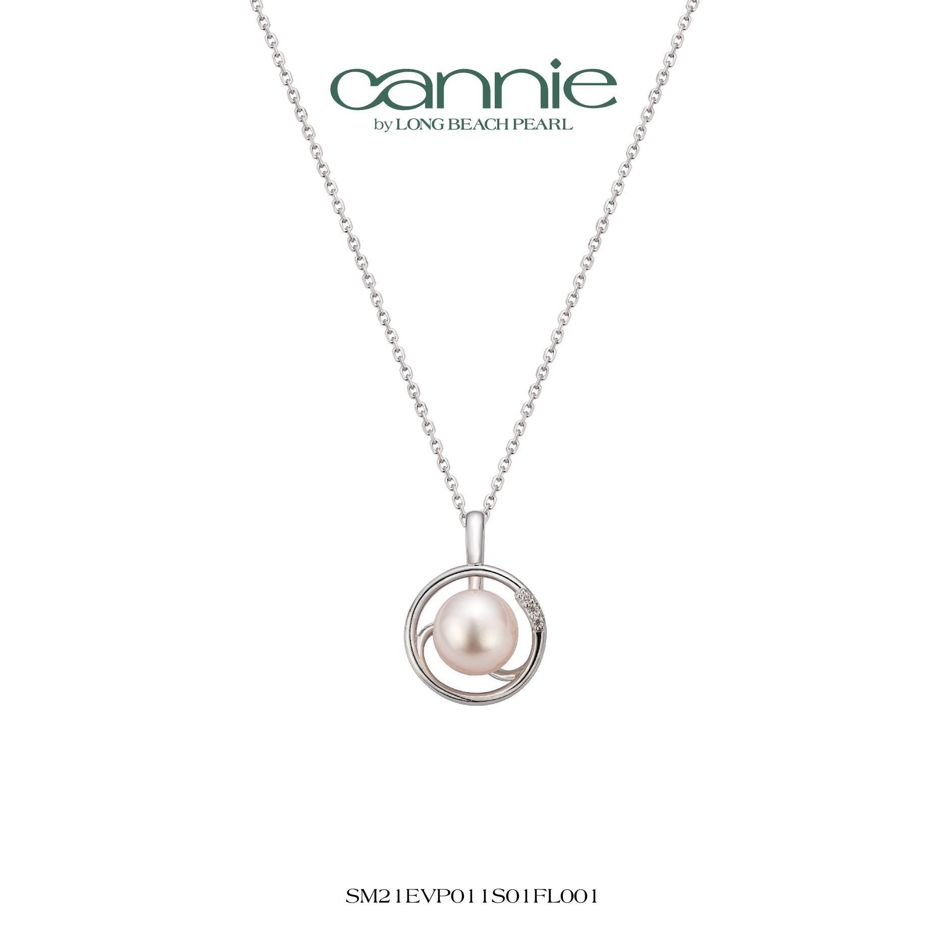 Mặt dây chuyền ngọc trai cannie evsp23p011s01fl001