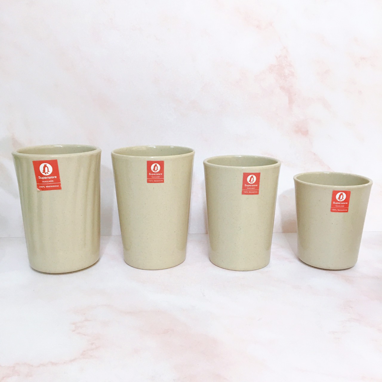 Cốc SUPERWARE Nhựa Phíp 100% Melamine Nâu Đá - Stone