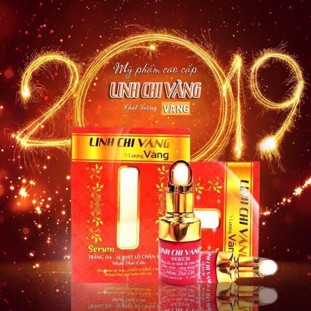 [HCM]SERUM DƯỠNG TRẮNG DA LINH CHI VÀNG 25ml