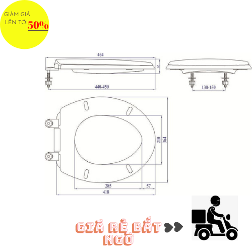 Nắp Bồn cầu cao cấp Asico-02