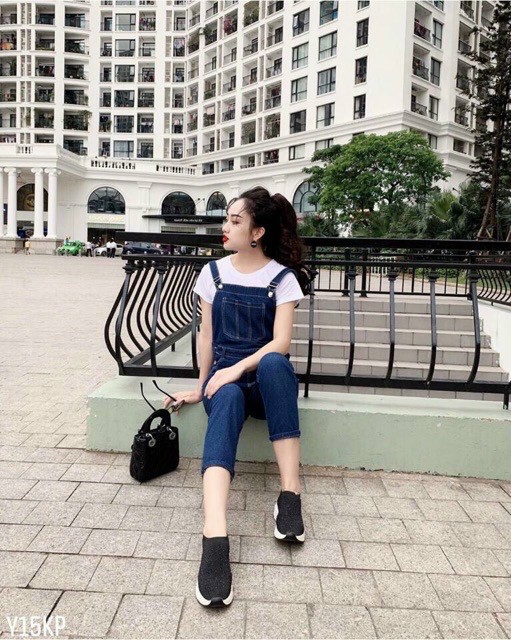 YẾM JEAN DÀI NỮ XANH ĐẬM