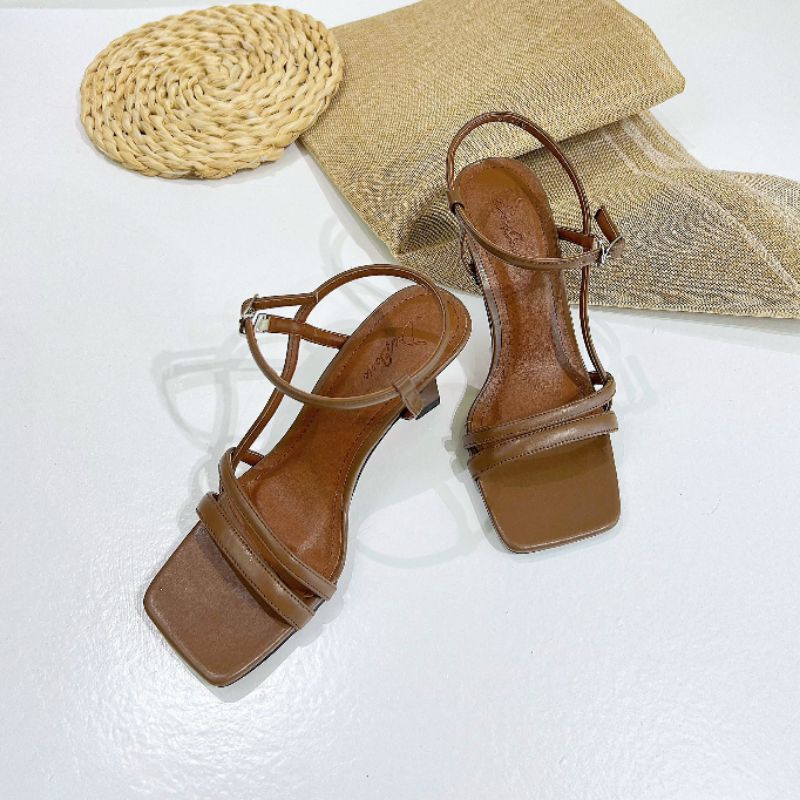 Sandal cao 7cm gót loe bigsize size từ 32 đến size 45