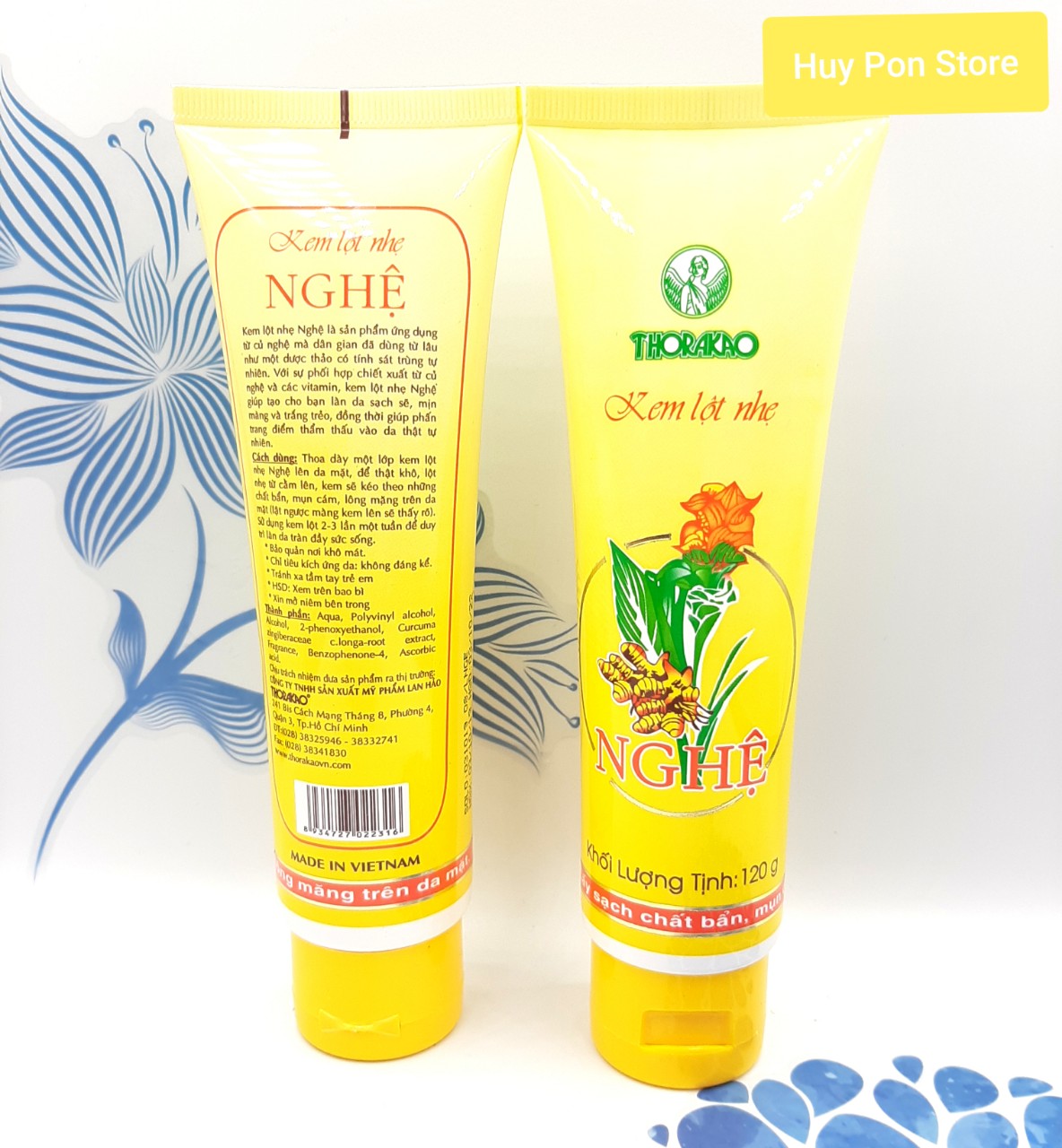 [HCM]Kem lột nhẹ nghệ Thorakao 120g