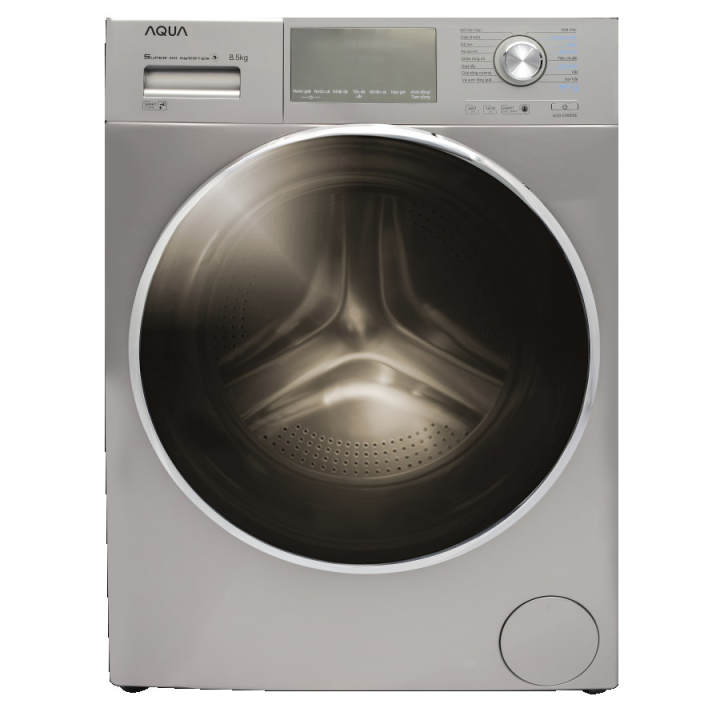 [Trả góp 0%]Máy giặt Aqua cửa ngang 8.5 kg màu xám bạc AQD-DD850E.S (GIAO TOÀN QUỐC GIAO VÀ LẮP ĐẶT MIỄN PHÍ TẠI HÀ NỘI)