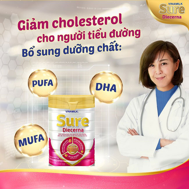 Sữa bột Vinamilk Diacerna (Tiểu đường) 900g