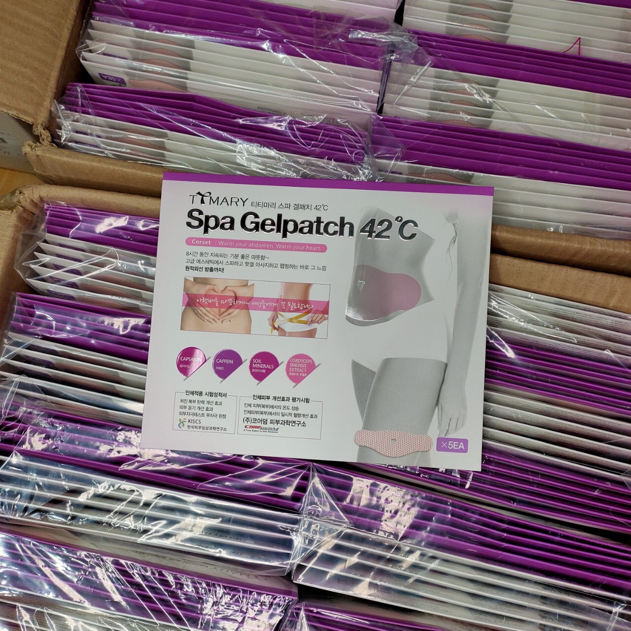 Miếng Dán Tan Mỡ Bụng Spa Gel Patch 42 độ hộp 5 miếng