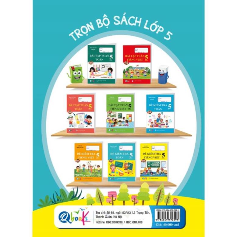 Sách Combo Đề Kiểm Tra Toán Lớp 5 - BẢN QUYỀN