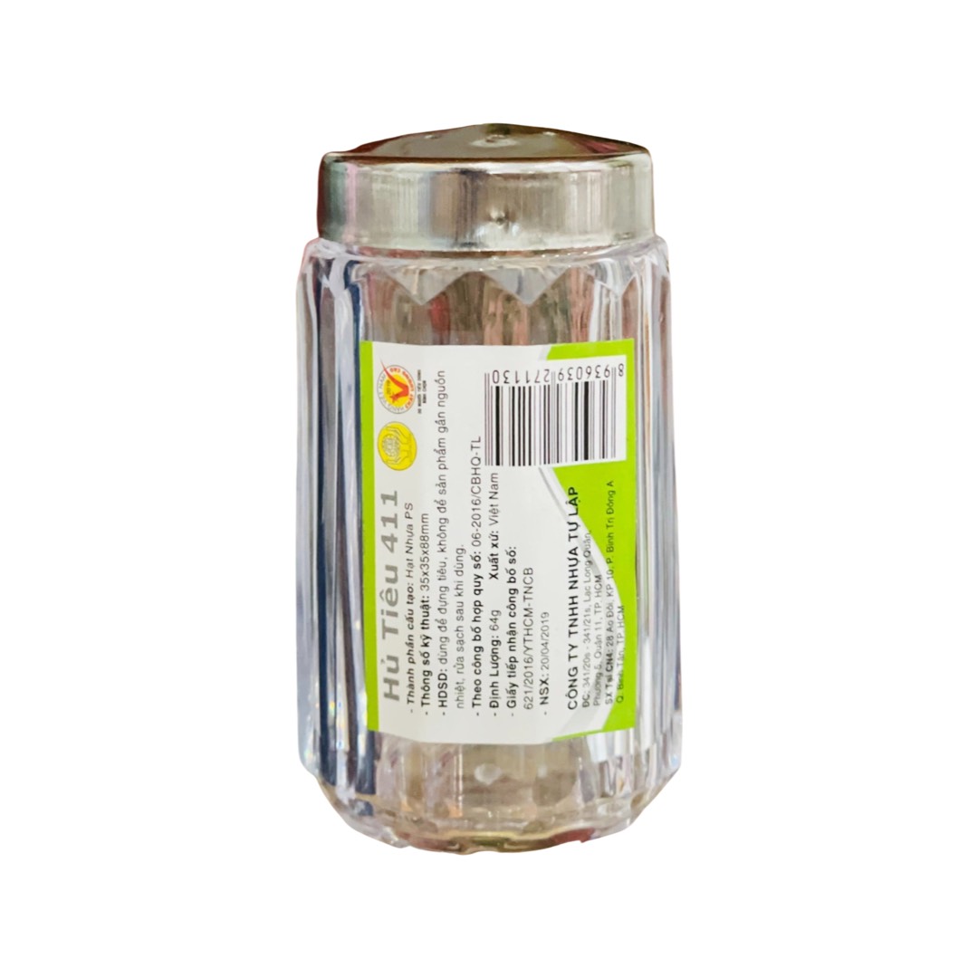 Hủ nhựa đựng tiêu TỰ LẬP TL411 - 3.5X3.5X8CM