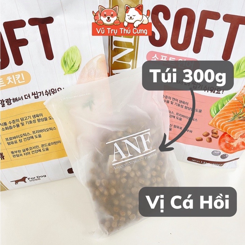 ANF soft organic dry food for dog all ages - chicken, salmon taste