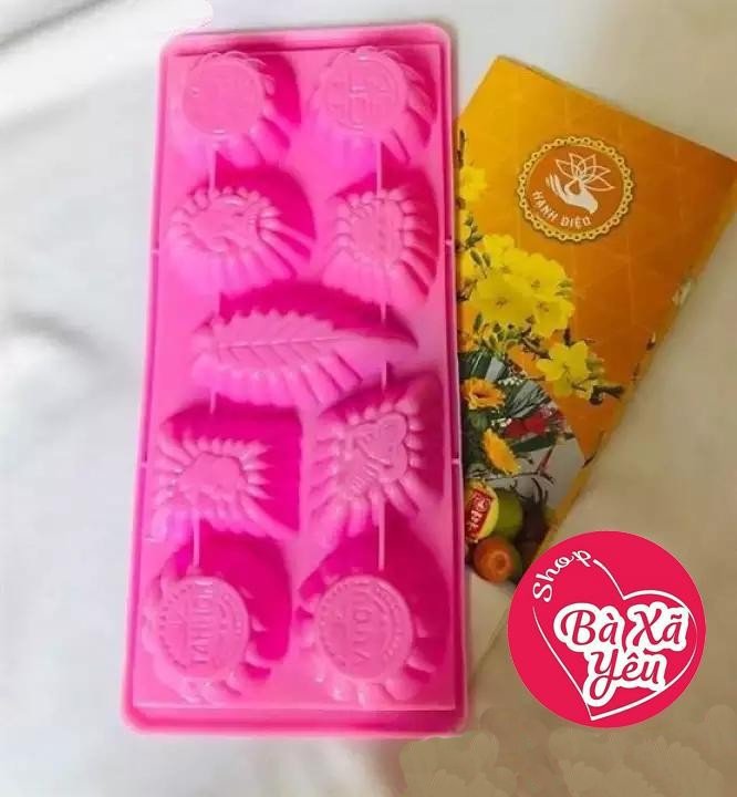 Combo 5 khuôn rau câu , khay đá , làm bánh