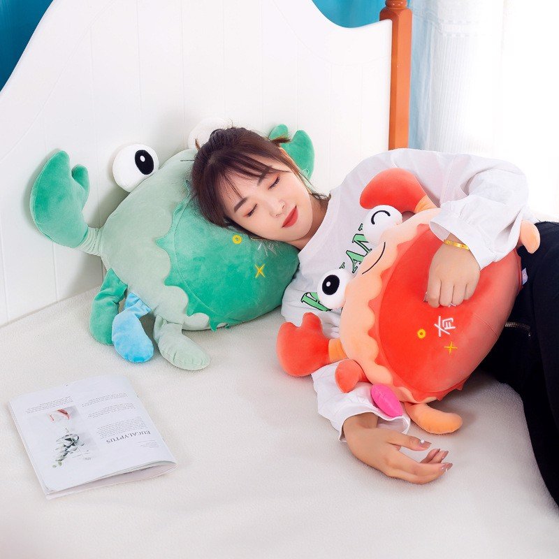 Chăn gối mền văn phòng con cua 3in1 kèm chăn chất vải mềm mịn hàng loại 1. gối mền 2 trong 1 cua đáng yêu kèm mền