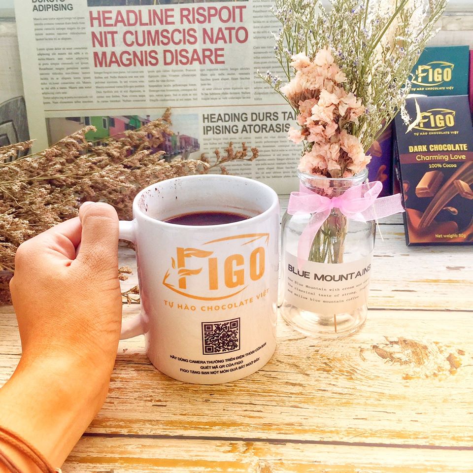 [Bán chạy] Bột socola dòng Balance pha uống Figo 80% cacao ( pha chế cacao sữa đá, nóng, socola đá xay)