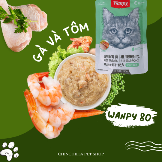 Pate Wanpy cho mèo 80g
