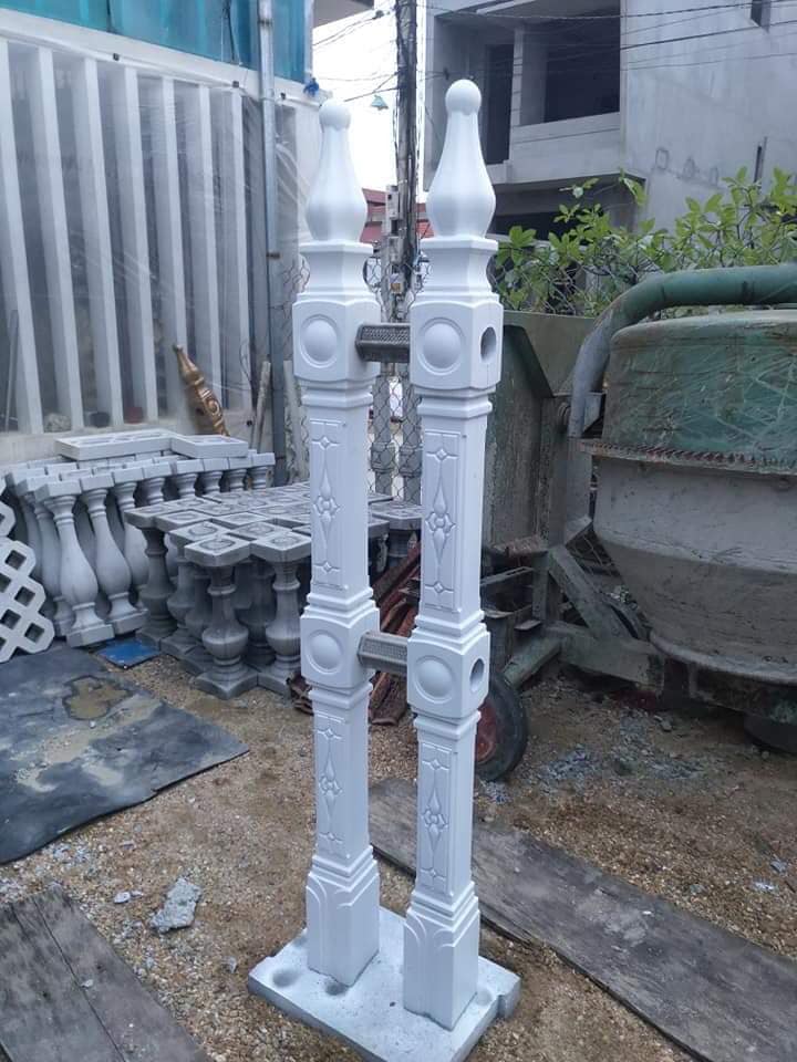 Khuôn bê tông hàng rào hoa chìm 95cm-1m45