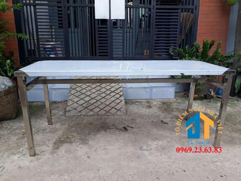 Bàn ăn inox công nhân không móc treo ĐẠI THÀNH