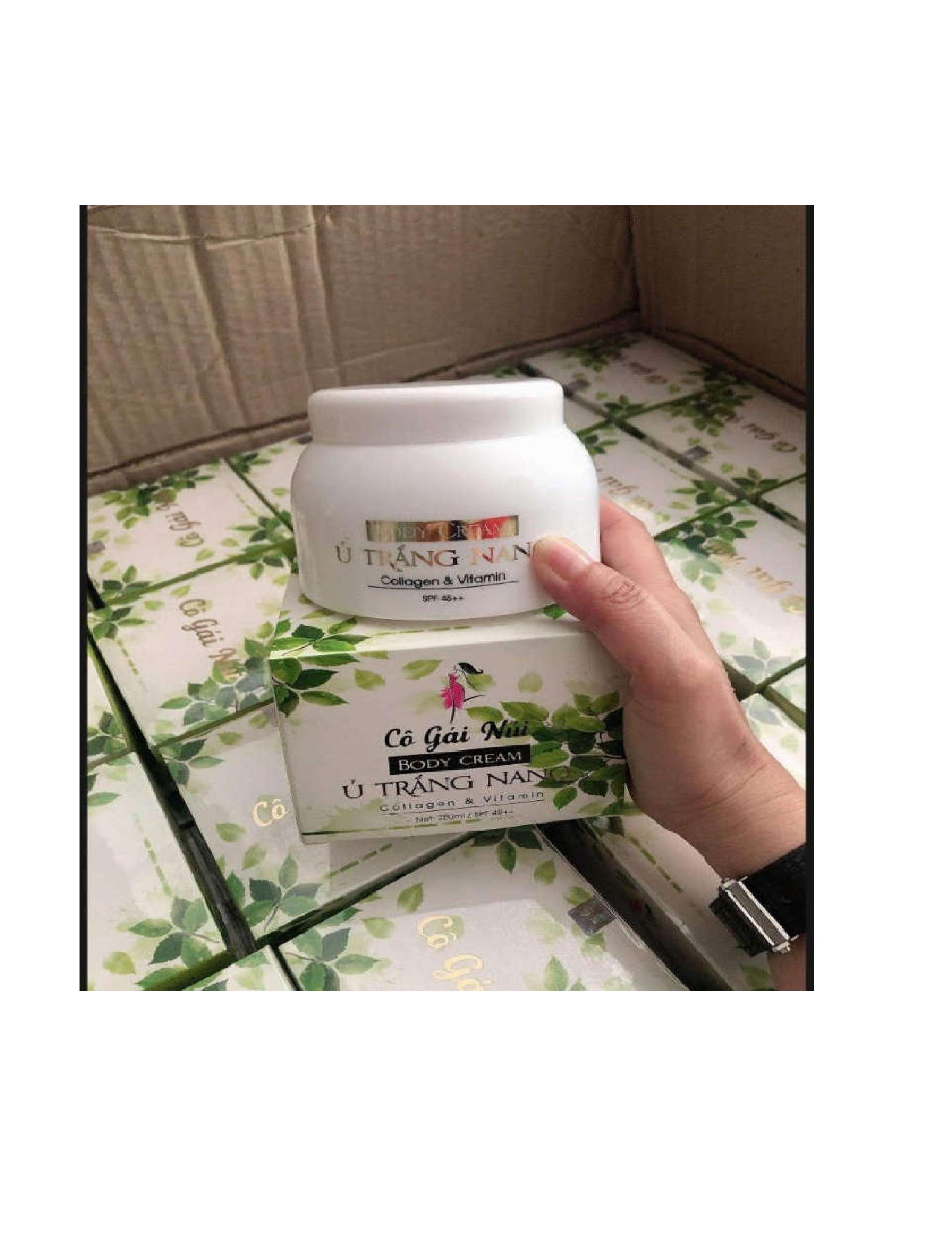 Body cream Ủ trắng Nano