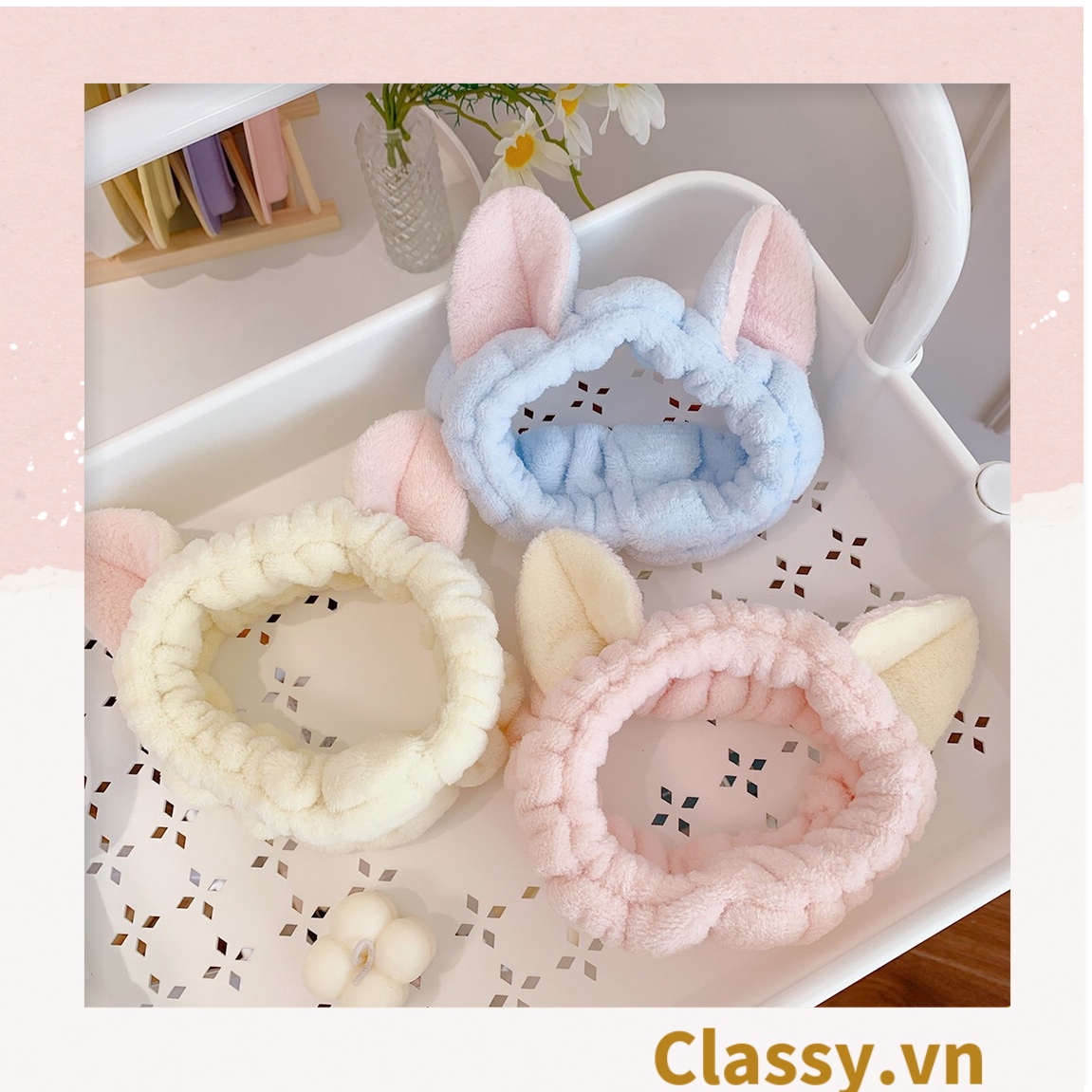 Classy Băng đô, bờm tóc trang điểm make up trái đào dễ thương