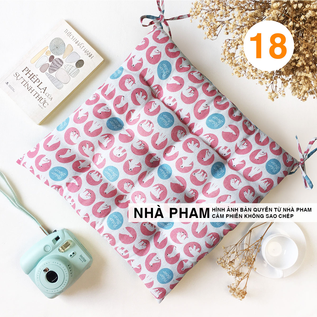 Đệm Vuông Ngồi Bệt PATTERN (40,45,50cm) (NO17-32)