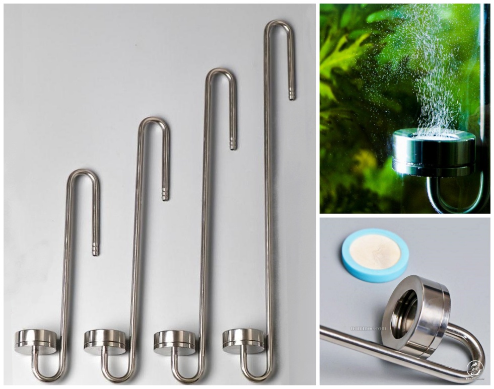 Sủi Treo Inox MUFAN | Cốc Sủi CO2 Siêu Mịn - Dạng Treo Cho Bể Thuỷ Sinh