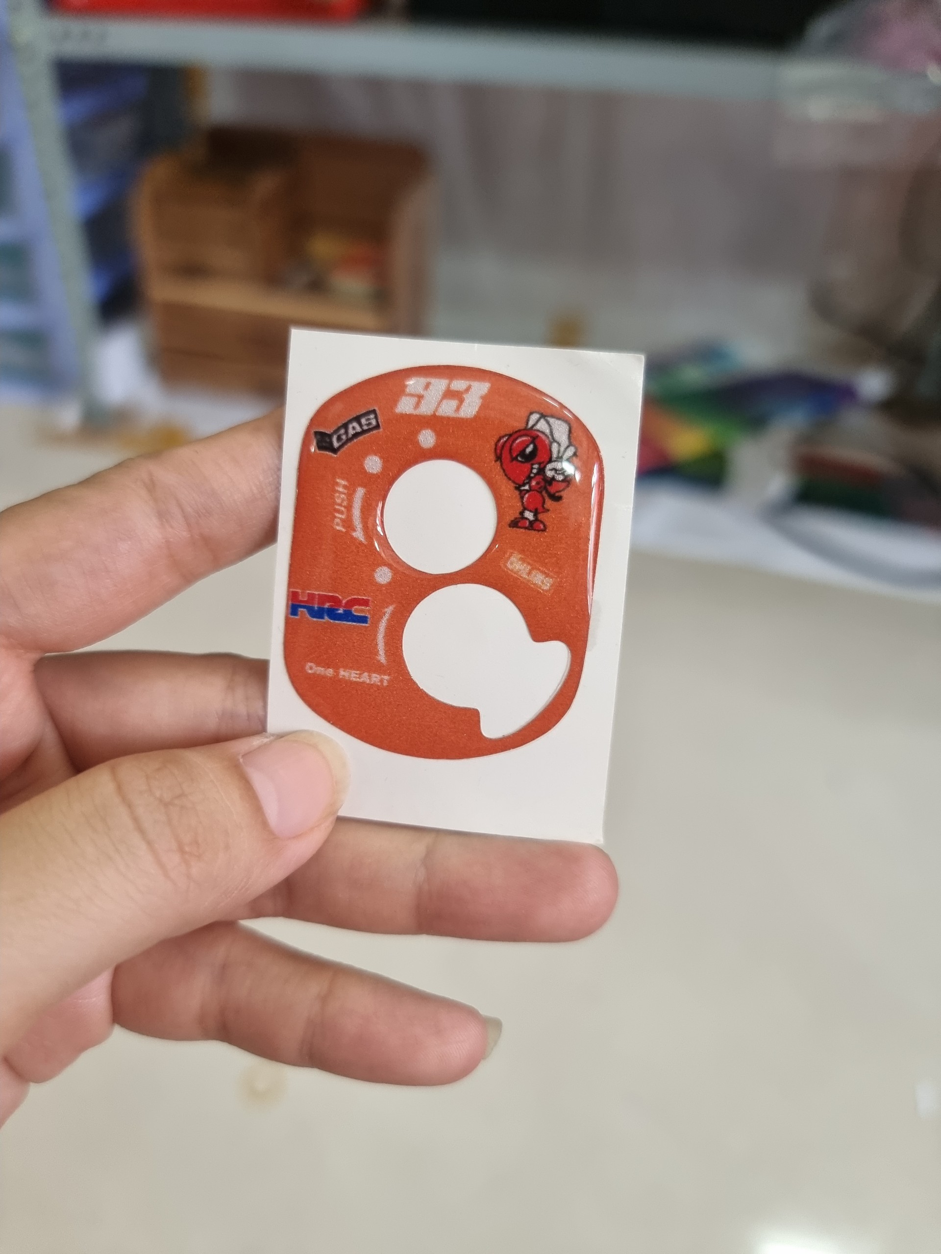 Tem nổi phản quang dán khóa xe honda wave vision 2013 lead...