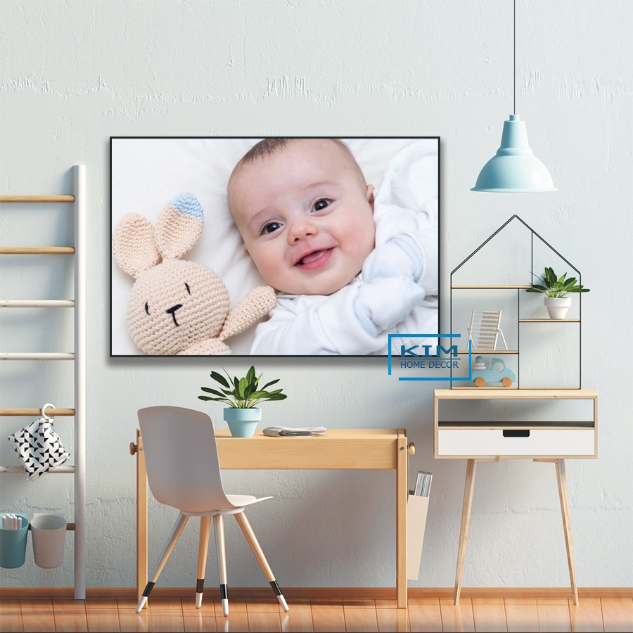 tranh decal dán tường hình em bé siêu cute