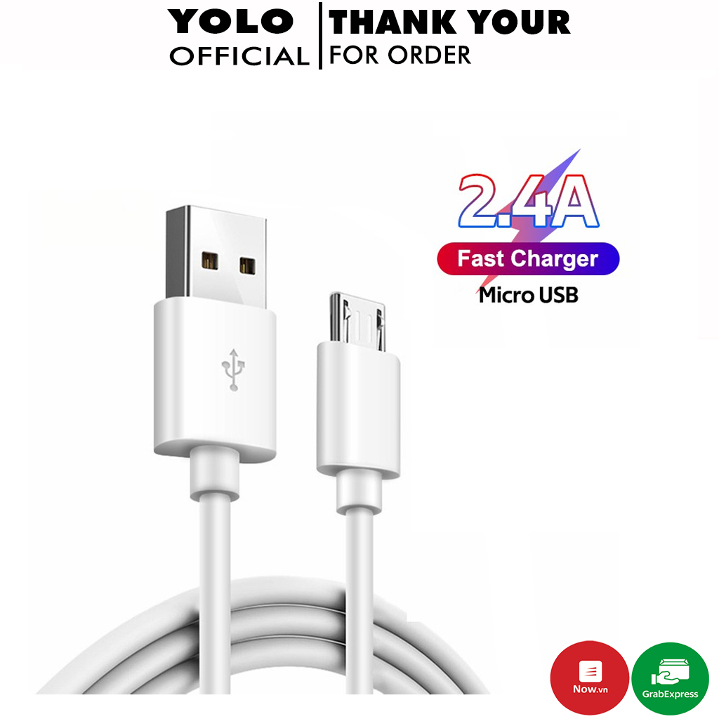 Dây Cáp Sạc Samsung Micro USB Sạc pin truyền dữ liệu samsung oppo vivo xiaomi dài 1m Sạc siêu ổn định