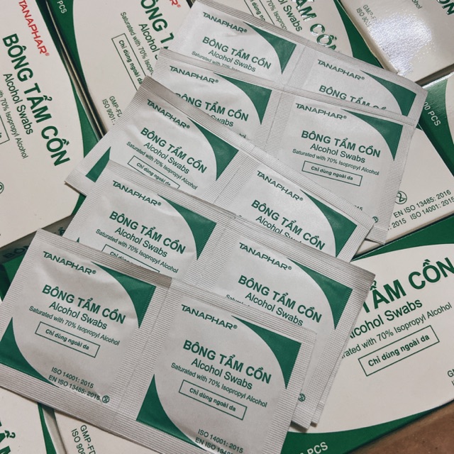 Combo 3 miếng bông tẩm cồn lau móng