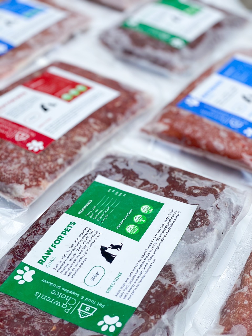 500gr Pawrents Choice Raw Food - Thức ăn tươi cho chó mèo