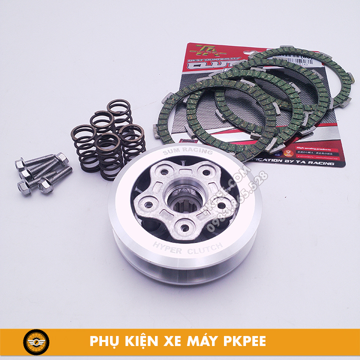 Combo Nồi Độ 5 Lò Xo Kèm Bố Lá Sắt Sum Racing – Gắn Dream, Wave | Phụ Kiện Xe PKPE