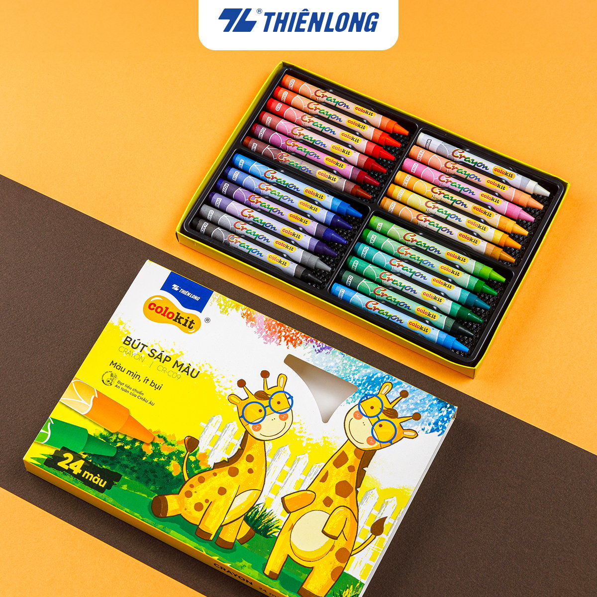 Bộ bút màu 24 màu Thiên Long