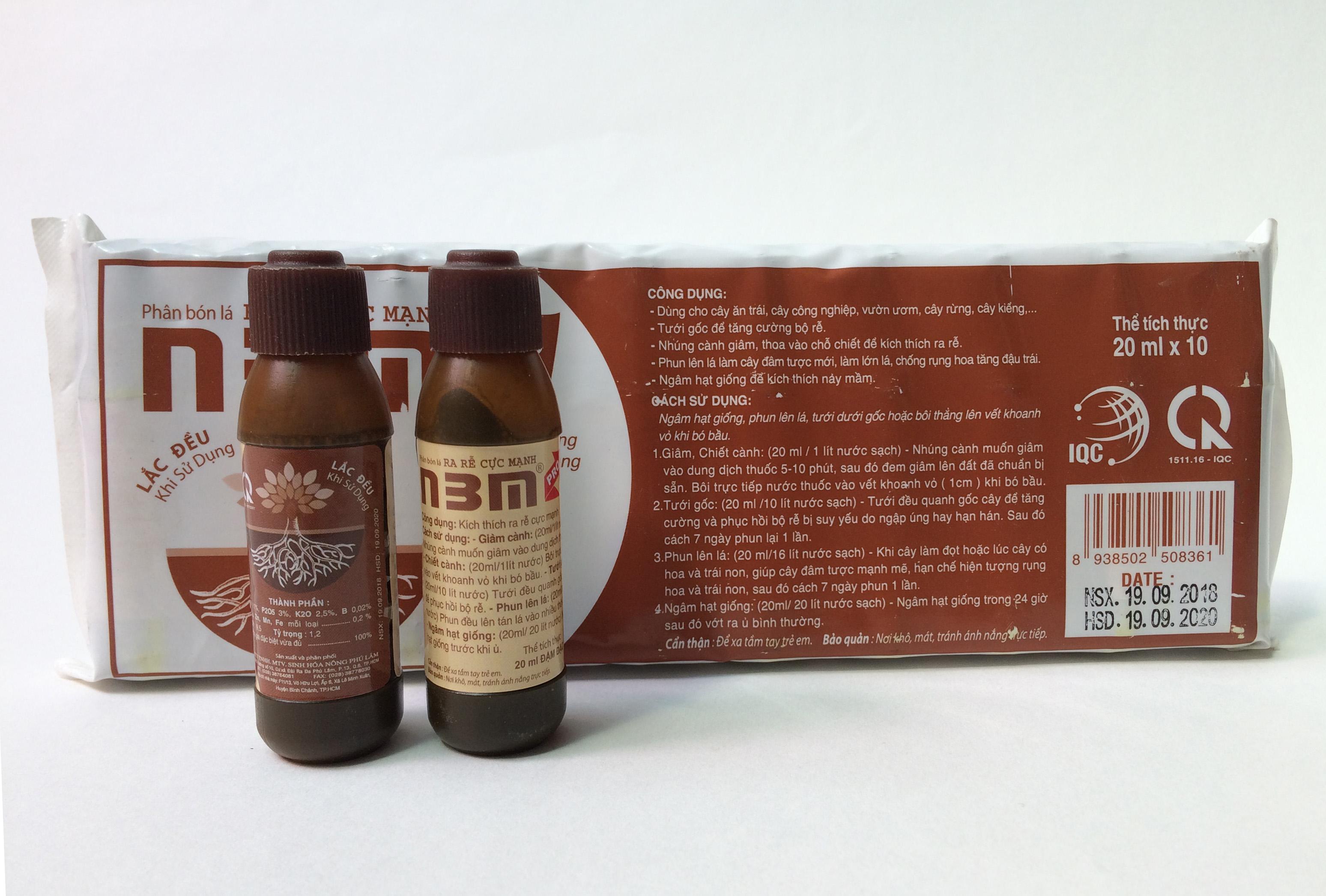N3M Pro - Phân bón lá ra rễ cực mạnh, vĩ 10 lọ 20ml