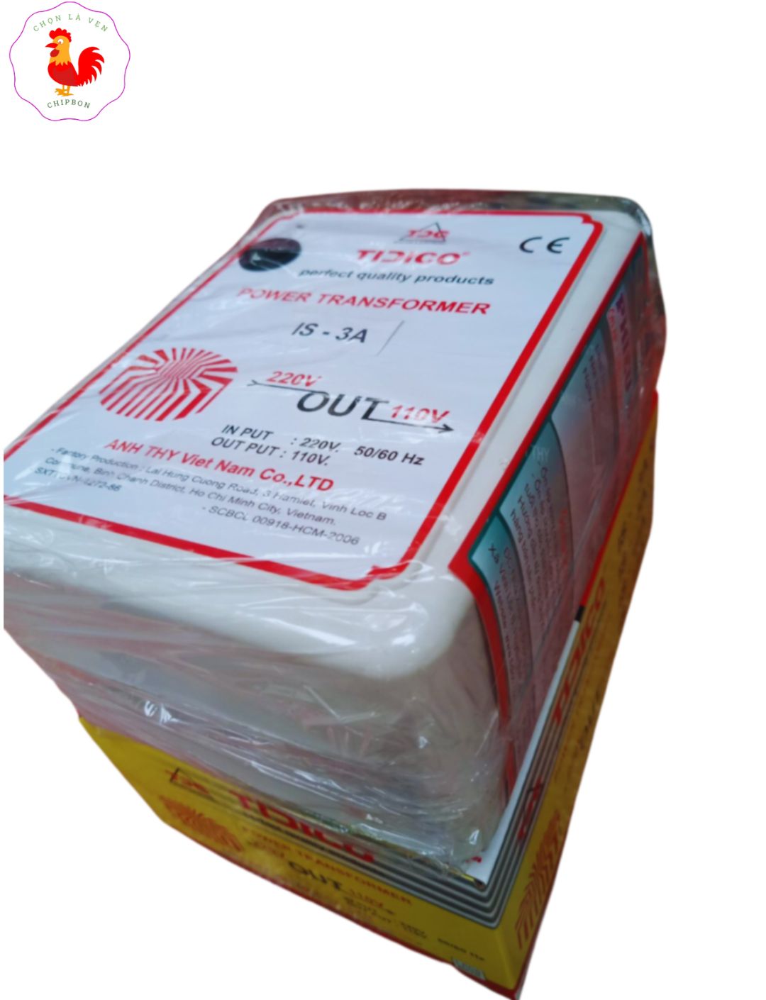 Biến áp 220v ra 110v 3A treo tường