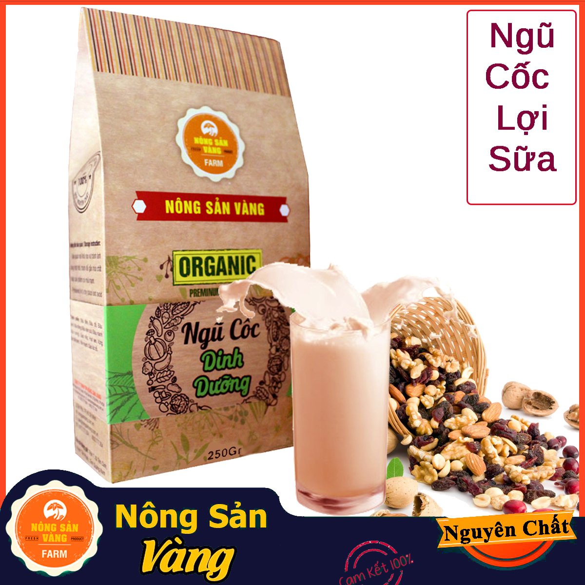 [HCM]Bột Ngũ Cốc giảm cân 250gr ( Nông Sản Vàng)
