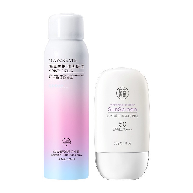 Xịt chống nắng trắng da Maycreate Moisturizing Spray