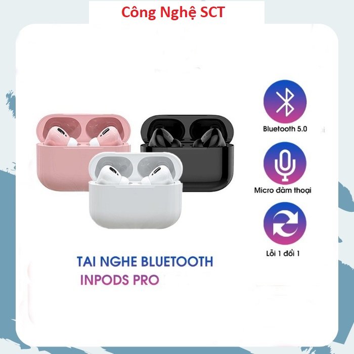 Tai nghe Bluetooth Không dây i13 Dòng Mới Cảm Ứng Cực Nhạy Tăng Chỉnh Âm Lượng Thời Lương Pin Tốt Sang Trọng Màu Trắng - Bảo hành 1 đổi 1